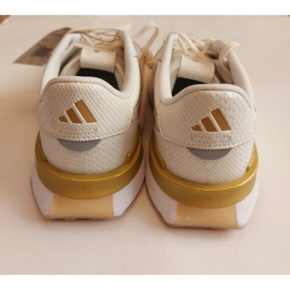 adidas Womens Size 9 S2G SL LEATHER 25 Spikeless Golf Shoes Off White Gold - Picture 7 of 9